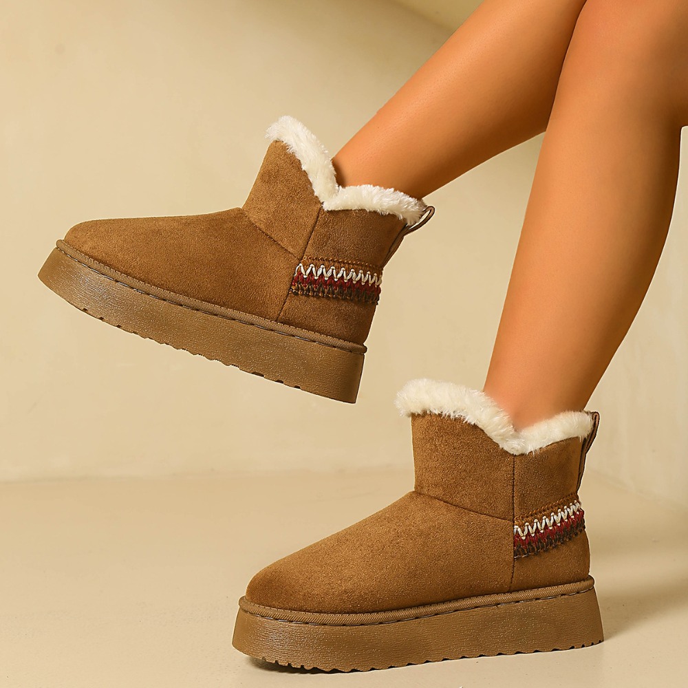 Ethnic Fashion Women - New Winter Women's Suede Snow Boots