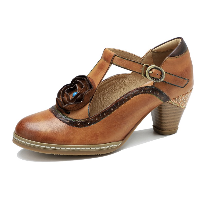 Women'S Ethnic Fashion Brands - 5cm Sheepskin Leather Ethnic Summer Women