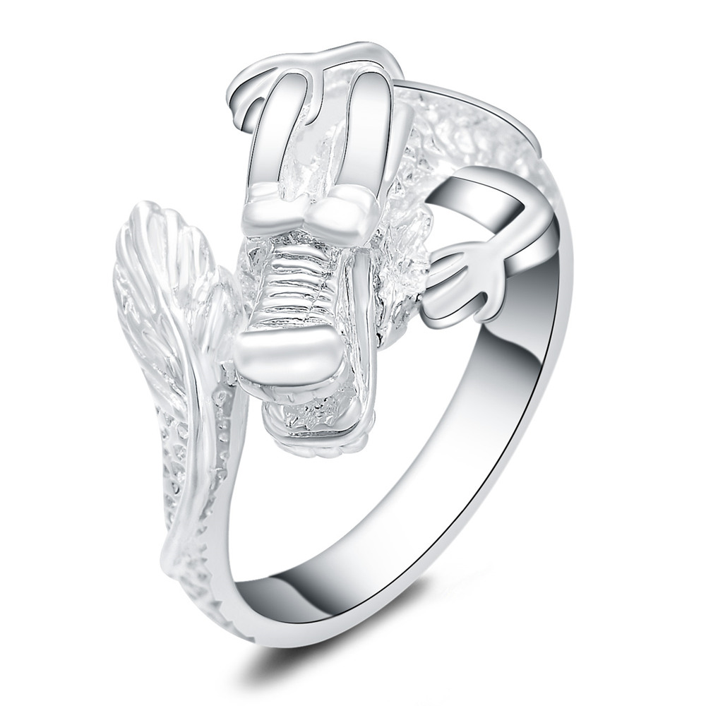 Ethnic Fashion Men - 925 Sterling Silver Dragon Ring For