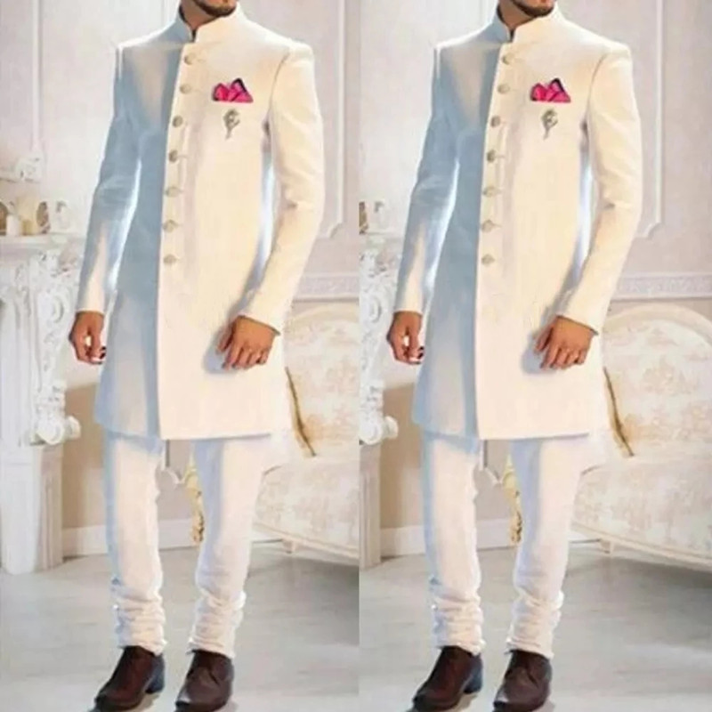 Fashion Ethnic Wear For Men - Thiết Kế Thời Trang Trắng Cổ