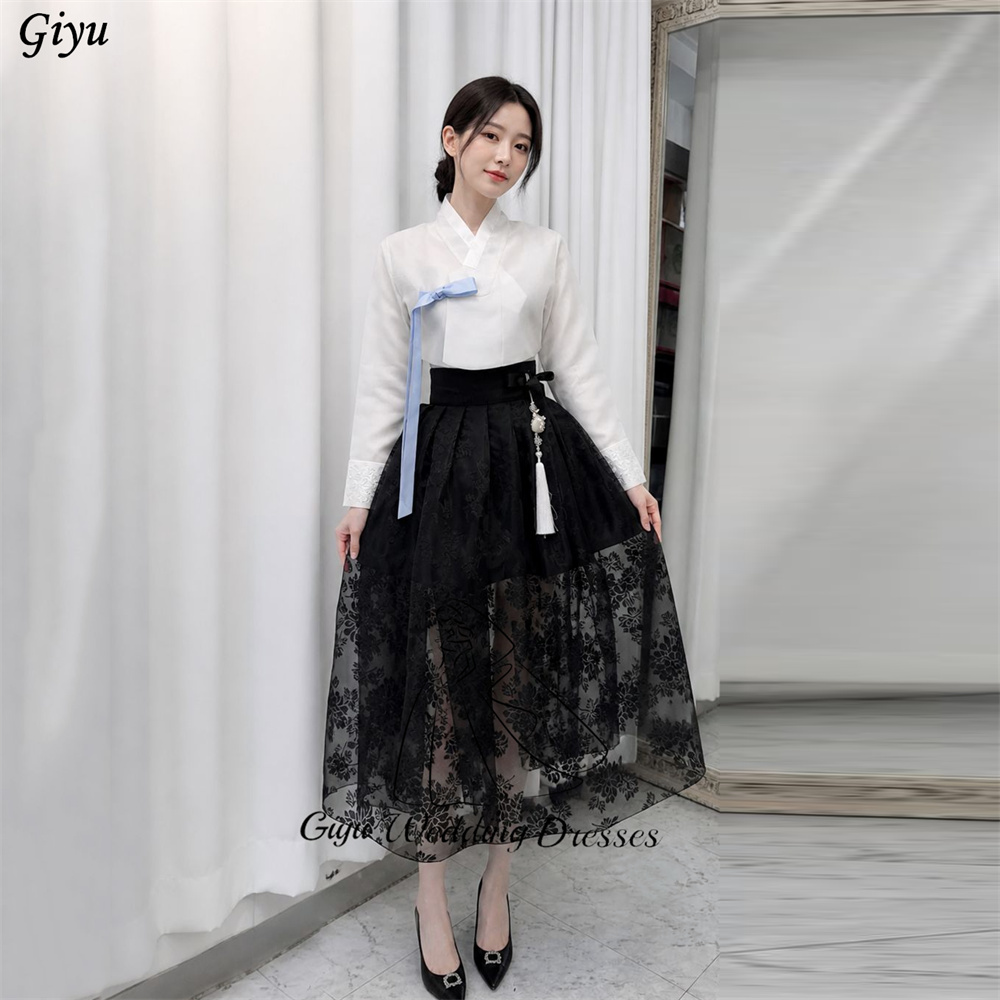 Hanbok Modern Set - Giyu Customized Black Contrast Color Hanbok