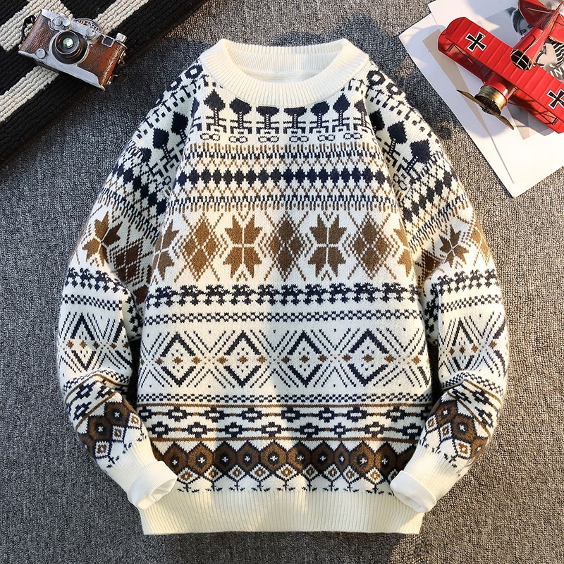 Men's Autumn and Winter Pullov - đánh giá và giá Ethnic Fashion Men