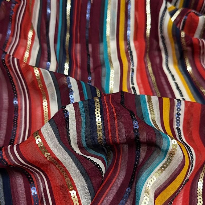 Colorful Striped Embroidered S - đánh giá và giá Ethnic Fashion Design