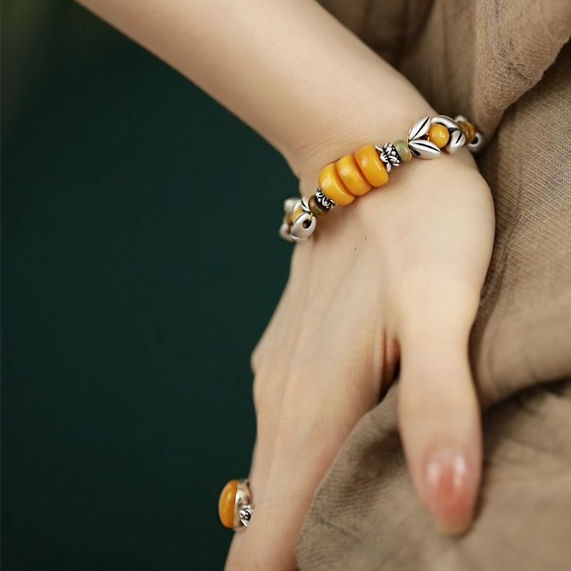 Yellow Disc Round Bead Spacer  - đánh giá và giá Ethnic Wear Fashion Designer