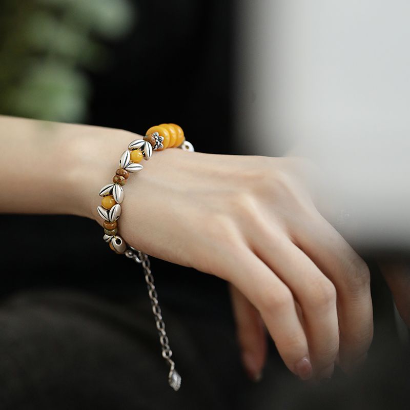 Yellow Disc Round Bead Spacer  - đánh giá và giá Ethnic Wear Fashion Designer