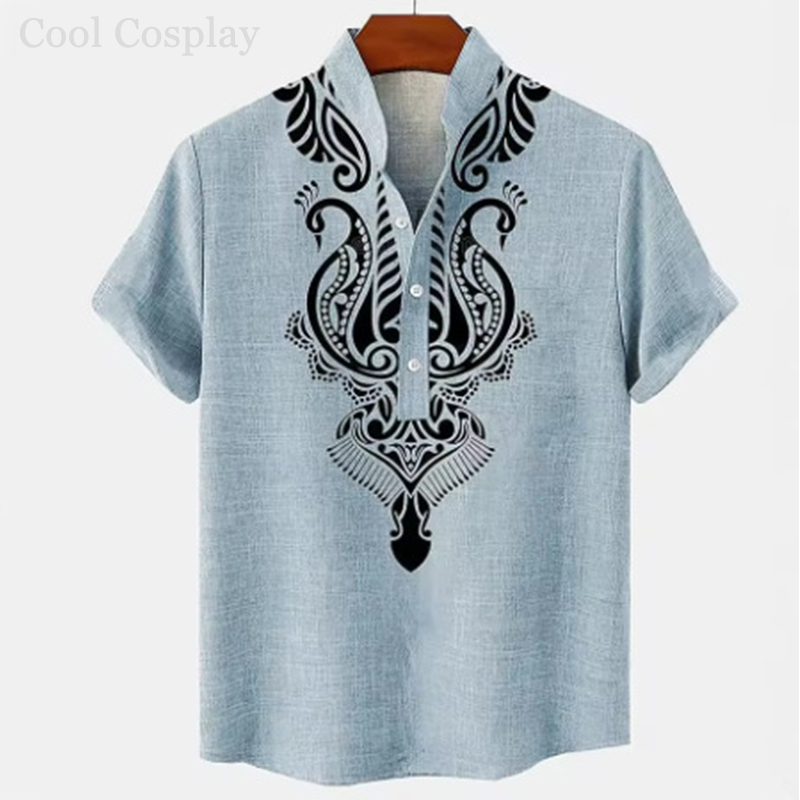 Male Retro Tops Henley Shirt M - đánh giá và giá Ethnic Fashion Men