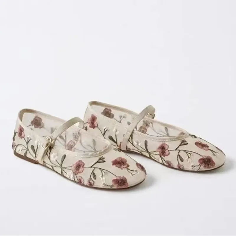 Mesh Embroidered Leisure Balle - đánh giá và giá Ethnic Fashion Brand