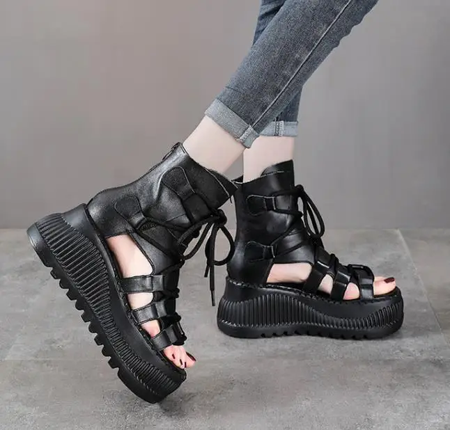 8CM Ethnic Cow Genuine Leather - đánh giá và giá Ethnic Fashion Women