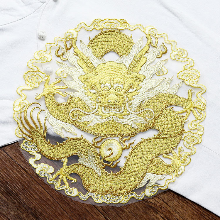 Golden thread dragon circular  - đánh giá và giá Ethnic Fashion Men