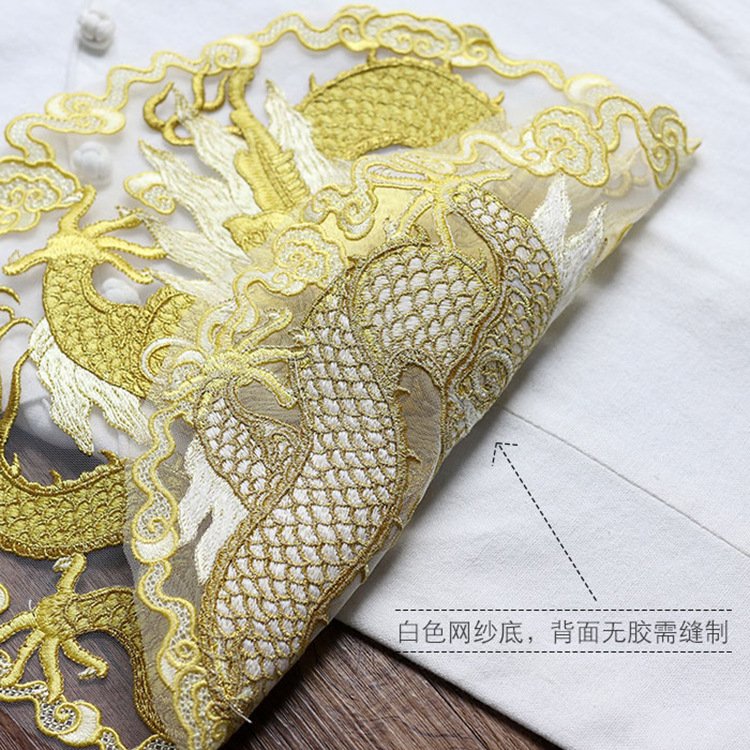 Golden thread dragon circular  - đánh giá và giá Ethnic Fashion Men