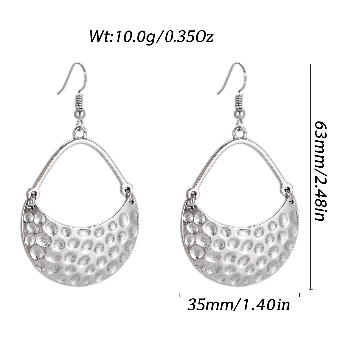 Ethnic Hammered Geometric Earr - đánh giá và giá Ethnic Indian Fashion