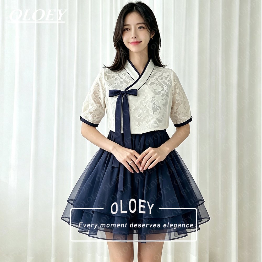 OLOEY Modern Black Short Conce - đánh giá và giá Hanbok Modern Set