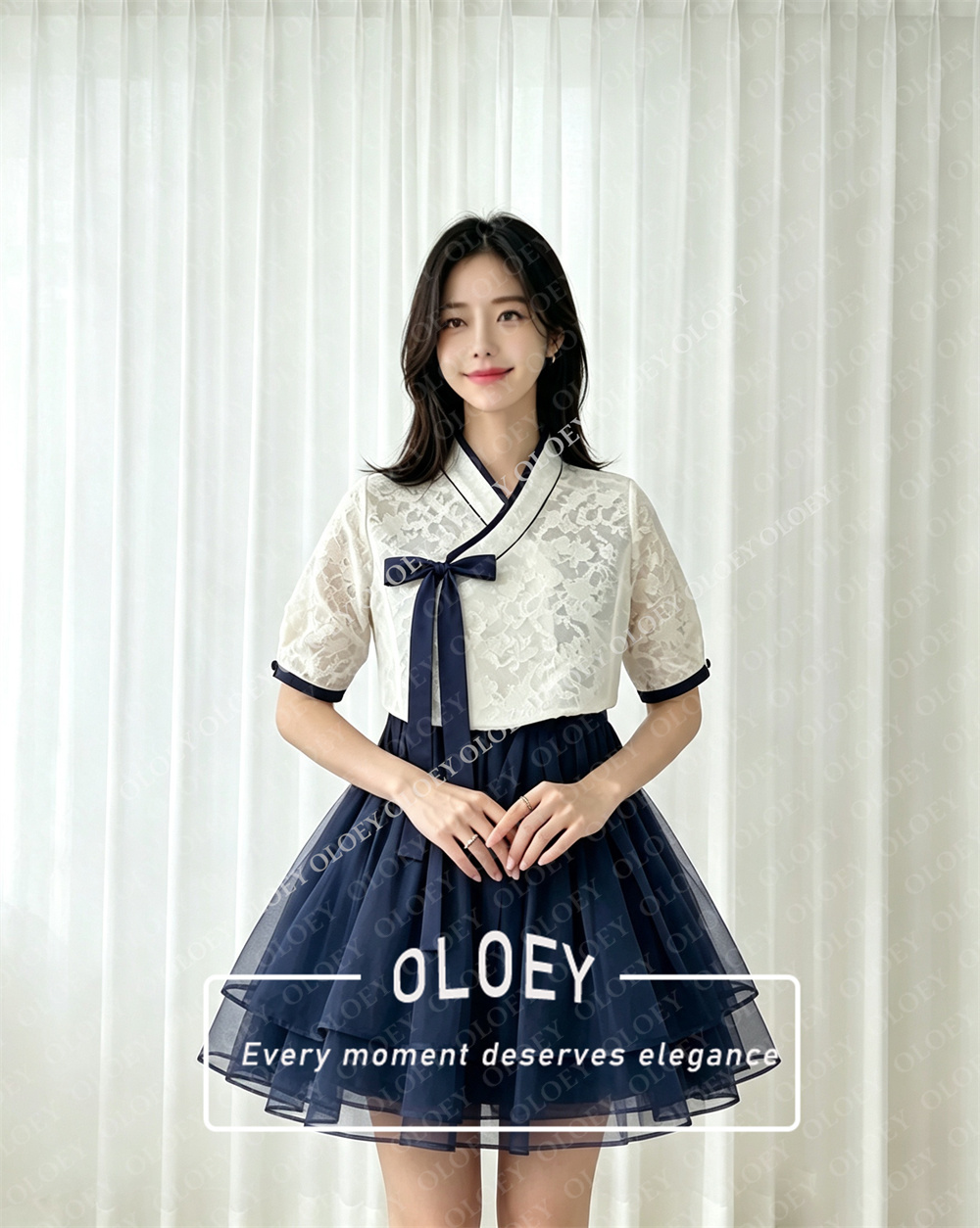OLOEY Modern Black Short Conce - đánh giá và giá Hanbok Modern Set