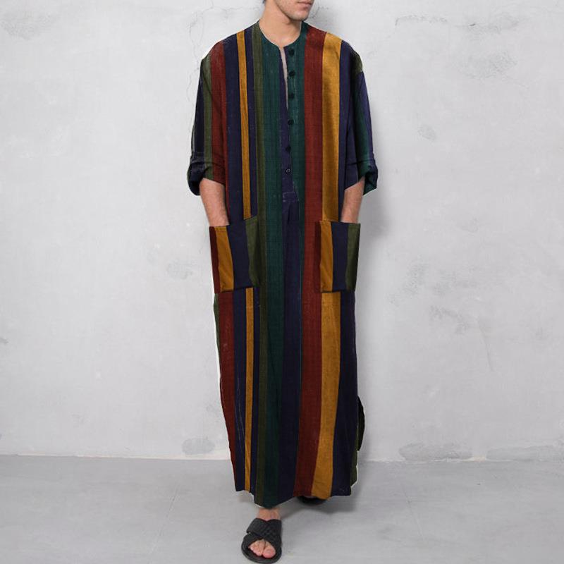 Men's Long Striped Printed Shi - đánh giá và giá Ethnic Wear Fashion Designer