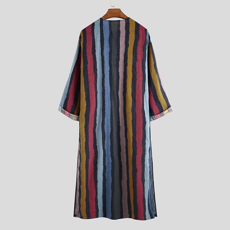 Men's Long Striped Printed Shi - đánh giá và giá Ethnic Wear Fashion Designer