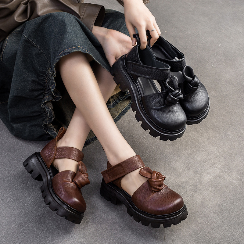 5cm Ethnic Knot Platform Wedge - đánh giá và giá Ethnic Fashion Women