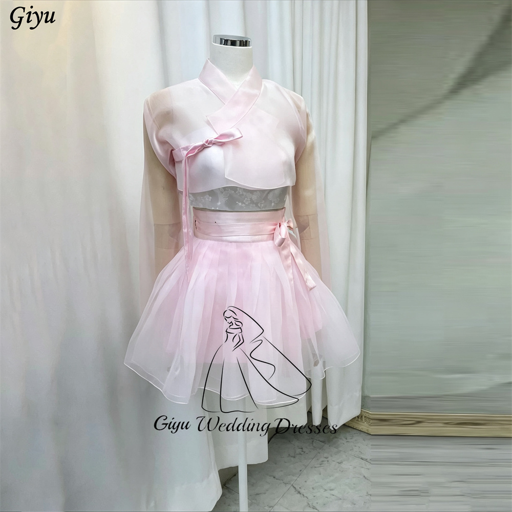 Giyu Pink Modern Hanbok Dress  - đánh giá và giá Hanbok Modern Set