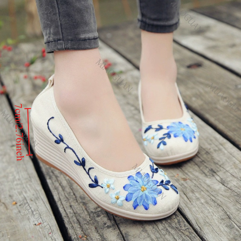Embroidered Women Comfort Wedg - đánh giá và giá Ethnic Fashion Women