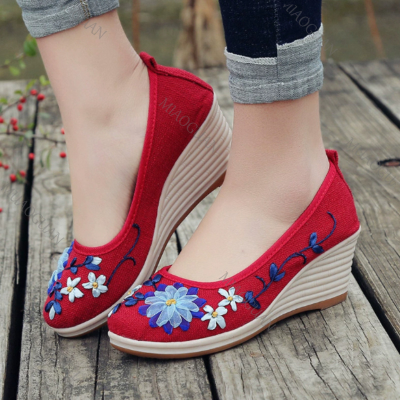 Embroidered Women Comfort Wedg - đánh giá và giá Ethnic Fashion Women