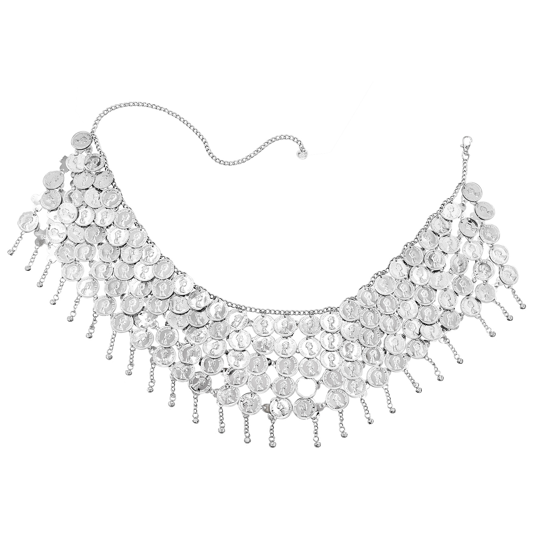 Silvery Bells Long Tassel Coin - đánh giá và giá Ethnic Indian Fashion