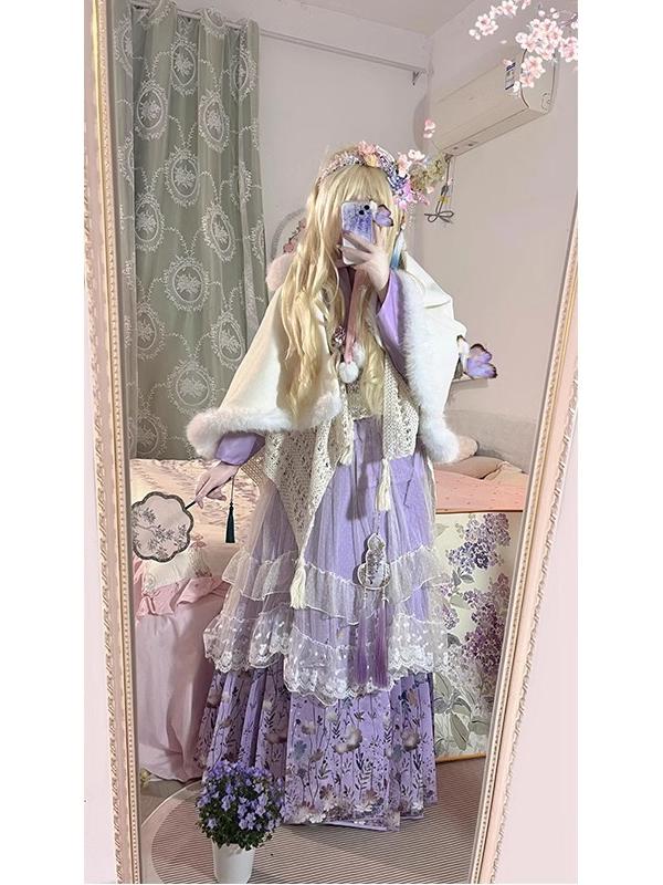 Purple Hanbok Set Daily Cute L - đánh giá và giá Hanbok Modern Set