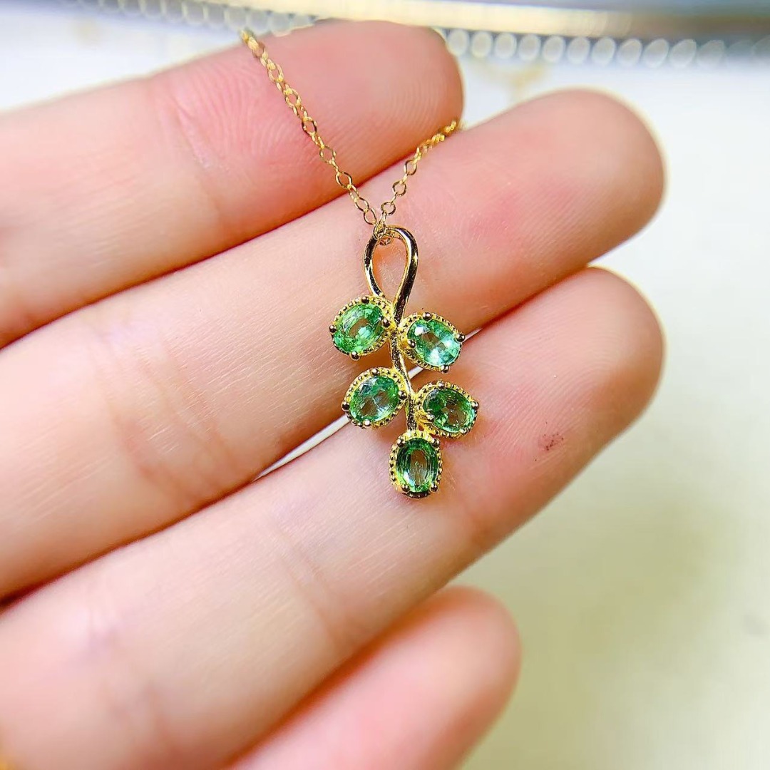 Opulent Genuine Emerald S925 S - đánh giá và giá Ethnic Fashion Design