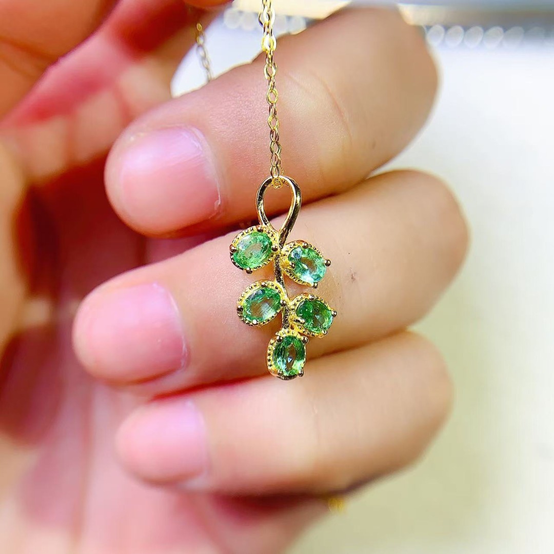 Opulent Genuine Emerald S925 S - đánh giá và giá Ethnic Fashion Design