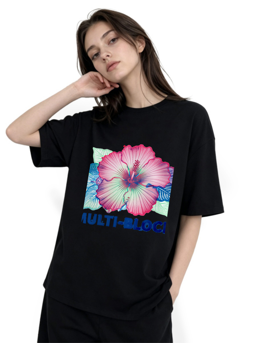 T Shirts Woman Block Print Han - đánh giá và giá Ethnic Wear Fashion Designer