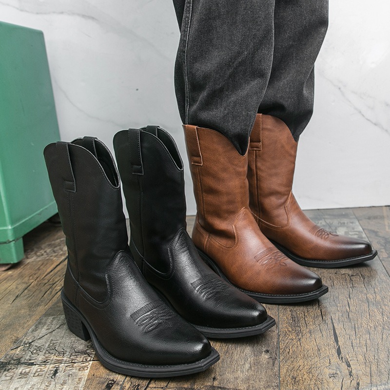 Men Boots Classic Embroidery W - đánh giá và giá Ethnic Fashion Men