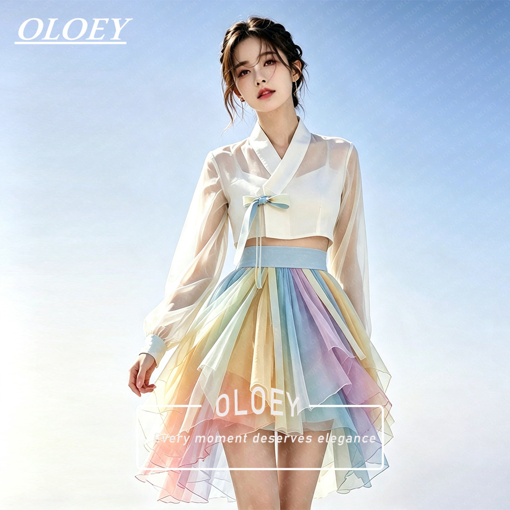 OLOEY Modern 3 PCS Short Conce - đánh giá và giá Hanbok Modern Set