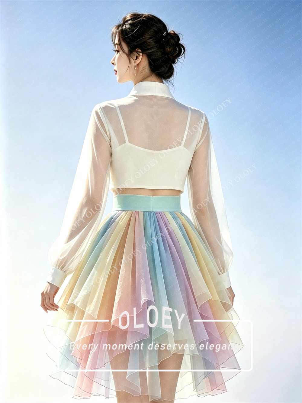 OLOEY Modern 3 PCS Short Conce - đánh giá và giá Hanbok Modern Set