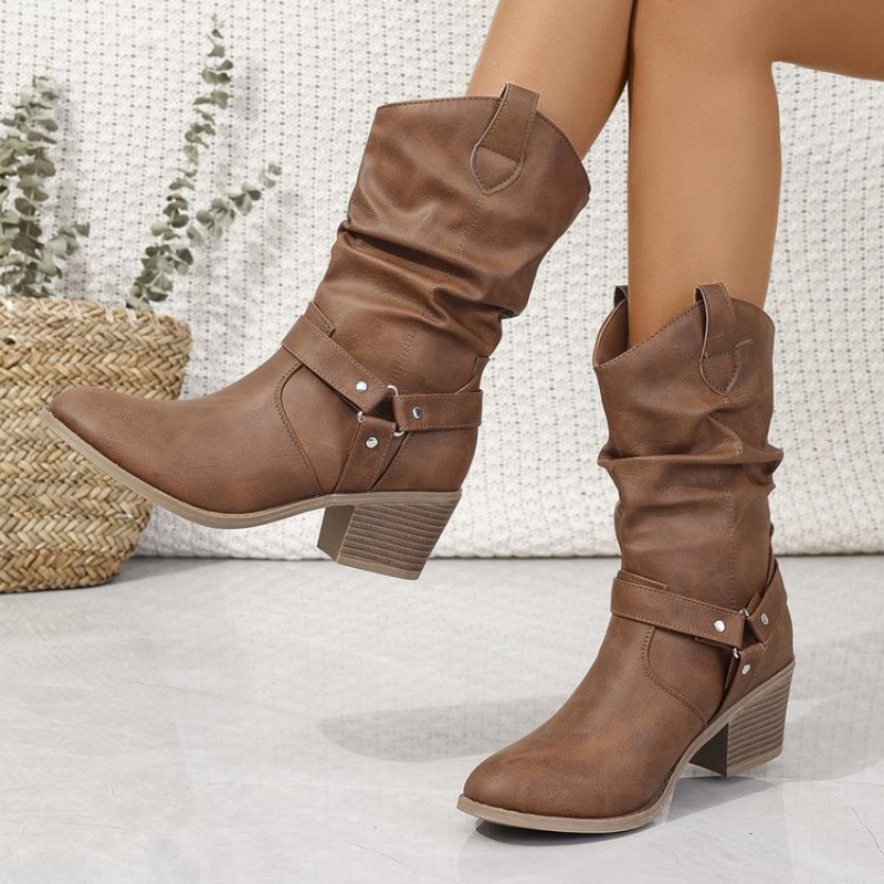 Womens Mid-Calf Boots Retro St - đánh giá và giá Ethnic Fashion Women