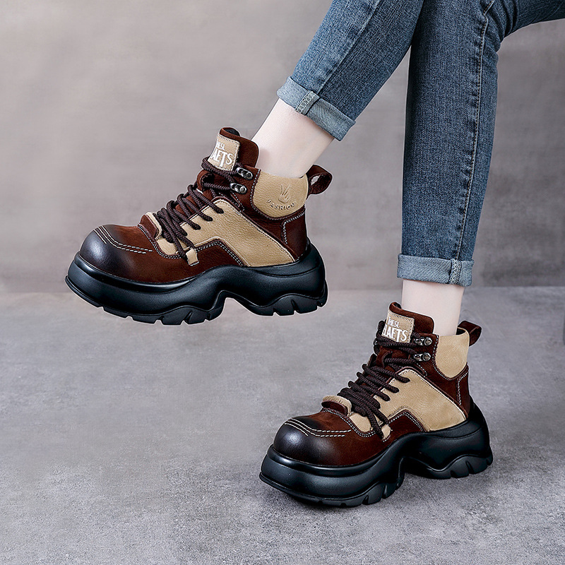 6cm Genuine Leather Wedge Fash - đánh giá và giá Ethnic Fashion Women
