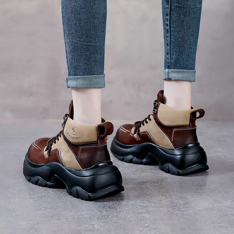 6cm Genuine Leather Wedge Fash - đánh giá và giá Ethnic Fashion Women